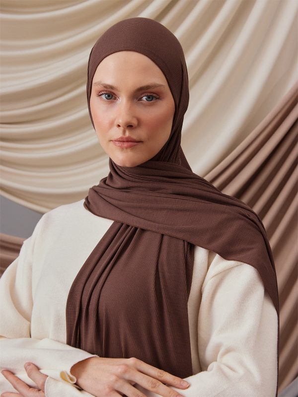 Jersey Ribbed Hijab - Image 6