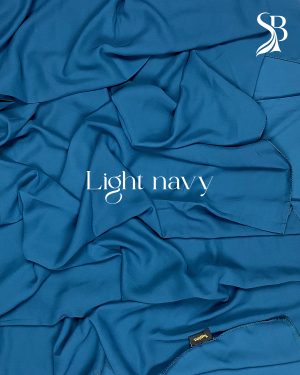 Premium Cherry Hijab Light Navy Color