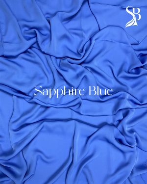 Premium Cherry Hijab Sapphire Blue Color
